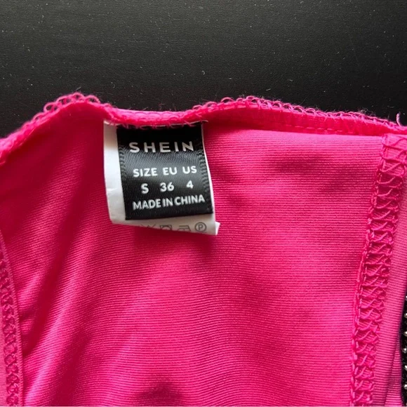 Shein fushia women’s top size S NWOT - Picture 6 of 7
